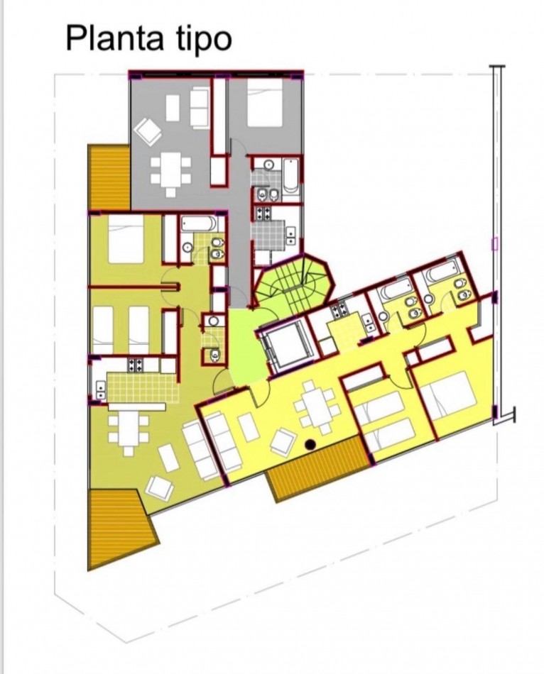 VENTA- DPTOS 3 AMBIENTES CON COCHERA SUBTERRANEA  B° LA PERLA  FRENTE AL MAR