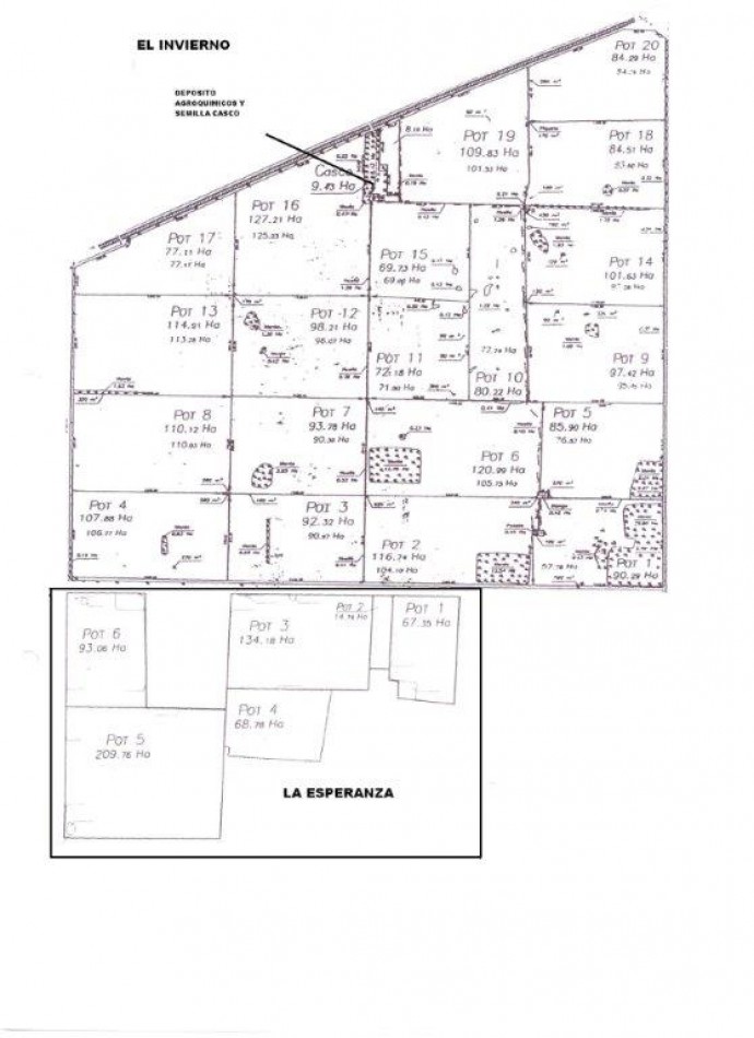 2578 hectareas en Pichihuinca, La Pampa